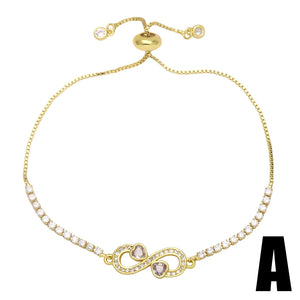 Zircon Butterfly Bracelet Virgin Mary Infinity