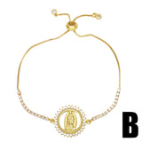 Zircon Butterfly Bracelet Virgin Mary Infinity
