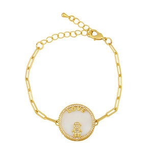 Crystal Round Friendship Bracelets Cubic Zirconia Couple Jewelry Gift