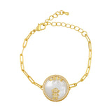 Crystal Round Friendship Bracelets Cubic Zirconia Couple Jewelry Gift