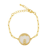 Crystal Round Friendship Bracelets Cubic Zirconia Couple Jewelry Gift