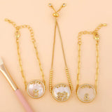 Crystal Round Friendship Bracelets Cubic Zirconia Couple Jewelry Gift