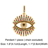 Fatima Hand Evil Eye Chain Necklaces for Women CZ Jewelry Gift