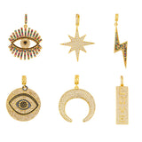 Fatima Hand Evil Eye Chain Necklaces for Women CZ Jewelry Gift