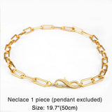 Fatima Hand Evil Eye Chain Necklaces for Women CZ Jewelry Gift