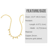 Cuban Chain Palm Tree Necklace Evil Eye Jewelry