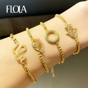 Plated Hamsa Snake Bracelet Evil Eye CZ Zirconia Jewelry