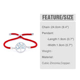 Tree of Life Zircon Bracelet Adjustable Lucky Jewelry