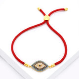 Evil Eye Bracelet for Women with CZ Crystal Eye Plated Jewelry