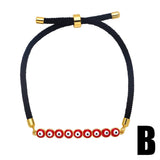 Multicolor Rope Chain Evil Eye Bracelets - Lucky Jewelry