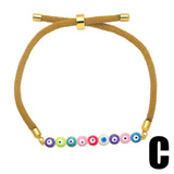 Multicolor Rope Chain Evil Eye Bracelets - Lucky Jewelry