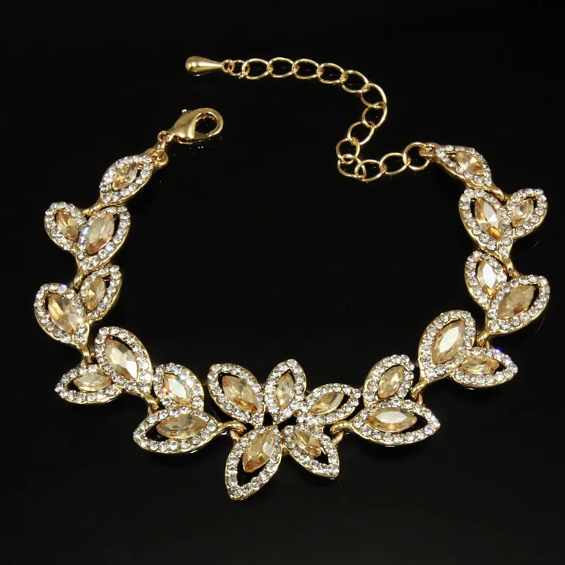 Bridal Bracelets CZ Crystal Wedding Jewelry
