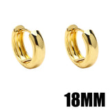 Plated Hoop Earrings for Women Girls Party ersa094