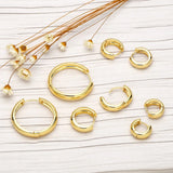 Plated Hoop Earrings for Women Girls Party ersa094