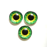 100pcs Dragon Eyes Cat Eye Toys Glass Cabochons DIY Making Accessorie
