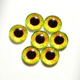 100pcs Dragon Eyes Cat Eye Toys Glass Cabochons DIY Making Accessorie