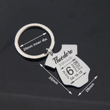 Birth Stats Keyring Baby Onesie Keychain