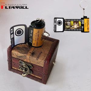 Photo Film Roll Keychain Personalized Keyring