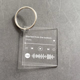 Personalised Acrylic Music Keychain with Your Favorite Song Code