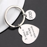 Teacher Keychain It Takes a Big Heart to Shape Little Minds Keyring Bag Charm