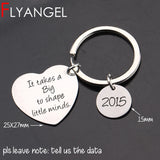 Teacher Keychain It Takes a Big Heart to Shape Little Minds Keyring Bag Charm