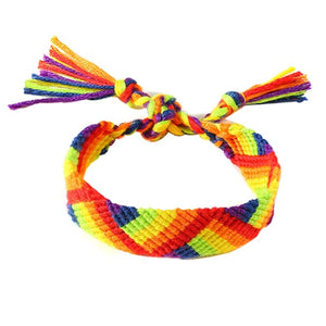 LGBT Braided Bracelet Friendship Macrame