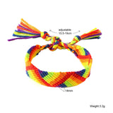 LGBT Braided Bracelet Friendship Macrame