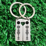 Song Code Favorite Song Keychain Keyring Music Teacher Boyfriend Girlfriend Gift