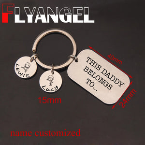Daddy Belong To Family Love Keyring