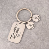 Daddy Belong To Family Love Keyring