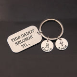 Daddy Belong To Family Love Keyring