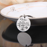 Double Side Engrave Keychain Baby State Photo Image Memorial Gift