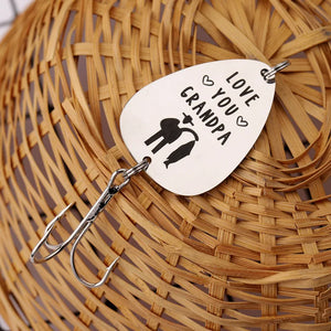 Engrave Guitar Pick Fishing Hook Keyring Dad Hook Keychain Father Grandpa