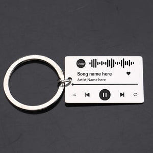 Music Player Keychain Custom Song Code Wedding Gift