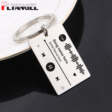 Music Player Keychain Custom Song Code Wedding Gift