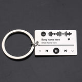 Music Player Keychain Custom Song Code Wedding Gift
