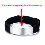 Engraved bracelet for Father Husband