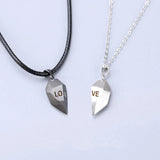 Magnet Couple Necklace Heart Shape Long-Distance Love Gift