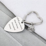 Classic Keychain Guitar Picks To Dad Grandfather Father