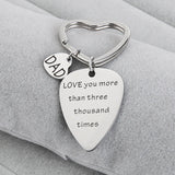 Classic Keychain Guitar Picks To Dad Grandfather Father