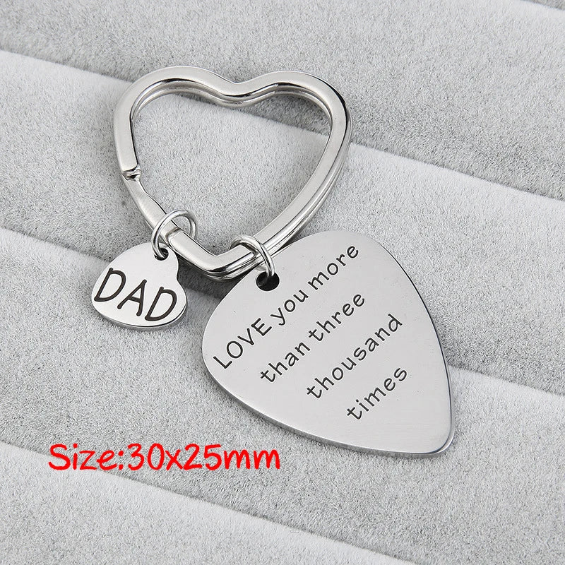 Classic Keychain Guitar Picks To Dad Grandfather Father