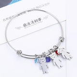 Kids Birthstone Bracelet Child Name Bracelet Jewelry for Grandma