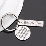 Engraved Wedding Key Chain Mother Of The Groom