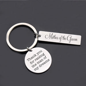 Engraved Wedding Key Chain Mother Of The Groom