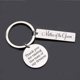 Engraved Wedding Key Chain Mother Of The Groom