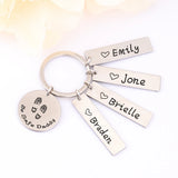 Personalized Soldier Daddy Key Chain Be Safe Car Key Tag