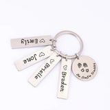 Personalized Soldier Daddy Key Chain Be Safe Car Key Tag