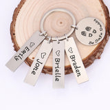 Personalized Soldier Daddy Key Chain Be Safe Car Key Tag