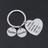 Daddy Jewelry Name Keyring Engraved Daddy Even A Hero Need His Sidekicks