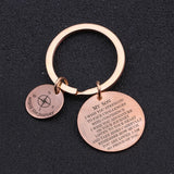 Engraved Compass Keychain Enjoy The Journey Adventure Motivational Keyring